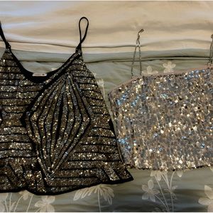 Two Glittery sequined tops for the price of one :)